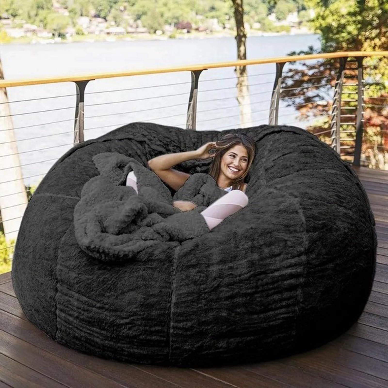 Large oversized bean bag chairs discount